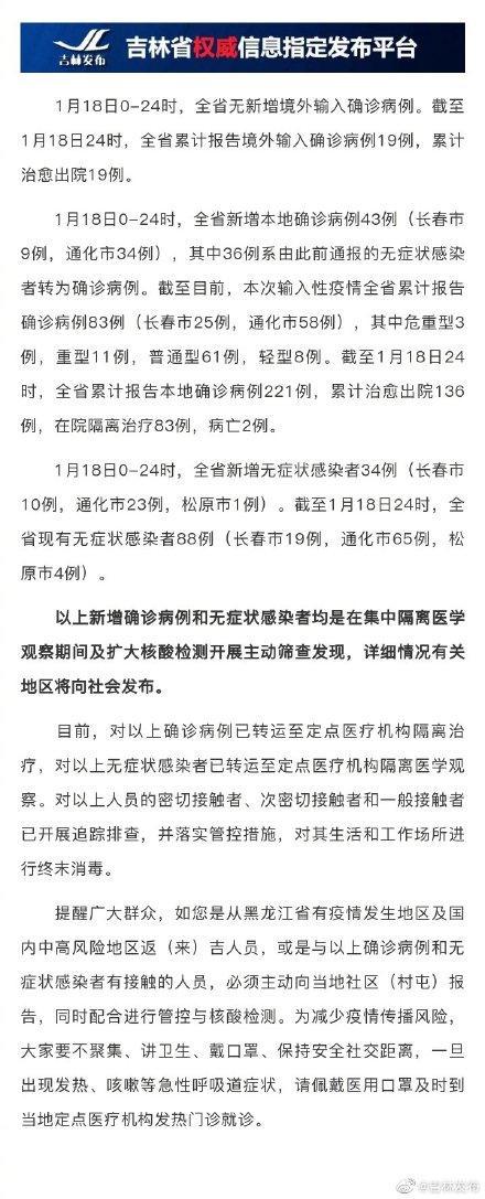 吉林新肺炎最新通报，疫情防控持续加强，积极应对疫情挑战